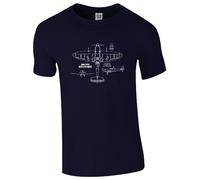 Spitfire T Shirt WW2 1925 Airplane Pilot Aviation WWII WW2 Fighter Airplane Vintage Retro Fighting Jet Unisex Gifts Adult Kids Tee Top Navy