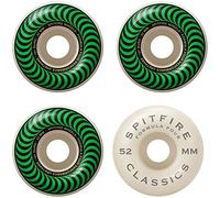 Spitfire Unisex Adult Formula Four Classics 101 Classic Shape. The #1 Shape In Skateboarding Worldwide - Proven for Speed and Control. - Green, 52mm