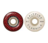 Spitfire Unisex Adult Formula Four Classics 99 Classic Shape. The #1 Shape In Skateboarding Worldwide - Proven for Speed and Control. - Red, 51mm