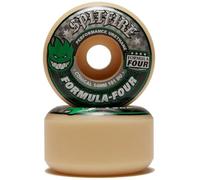 SPITFIRE WHEELS (JEU DE 4) F4 101D CONICAL GREEN PRINT 54MM