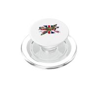 Spitfire WW2 Fighter Plane Airplane Flag UK British Military PopSockets PopGrip for MagSafe