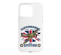 Spitfire WW2 Fighter Plane Aviation UK British Military Case for iPhone 15 Pro Max