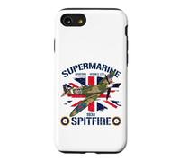 Spitfire WW2 Fighter Plane Aviation UK British Military Case for iPhone SE (2020) / 7/8