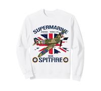 Spitfire WW2 Fighter Plane Aviation UK British Military Sweatshirt