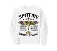 Spitfire WW2 Fighter Plane British Legend UK Military Sweatshirt