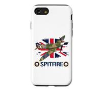 Spitfire WW2 Fighter Plane Flag UK British Military Aircraft Case for iPhone SE (2020) / 7/8
