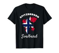 Spitsbergen Norway Flag Men Women Spitzbergen Svalbard T-Shirt