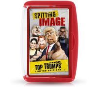Top Trumps Spitting Image Limited Editions Card Game, play with 30 characters from the bawdy BritBox series including Boris Johnson, Meghan Markle and James Corden, for adults aged 18 plus