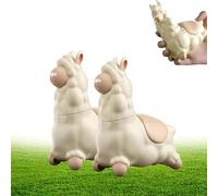 Spitting Llama Water Toy, Alpaca Water Sprayer Toy, Spinning Llama Water Blaster Toy, Interactive Push Sprayer for Kids, Cute Outdoor Water Gun for Summer Backyard, Beach Bathtub Water Play (2PCS)