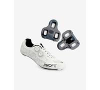 Spiuk Profit Dual Shoes White + Look Kéo Grip 4,5º Cleats - 39