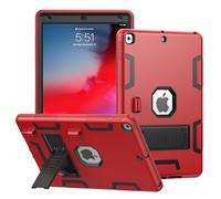 SPIUST for iPad 9th/ 8th/ 7th Generation 10.2" Case,Fully-Body Rugged Heavy Duty Shockproof Anti Scratch Cover(Black Red)