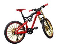 Spizummp Alloy Bike Model - 1:10 Scale Desktop Metal Vehicles Diecast Collection Model, Miniature Mountain Bike Simulation Racing Toy For Home Office Ornaments - Red