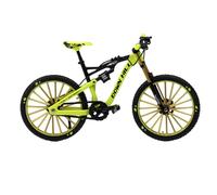 Spizummp Alloy Bike Model - 1:10 Scale Desktop Metal Vehicles Diecast Collection Model, Miniature Mountain Bike Simulation Racing Toy For Home Office Ornaments - Green