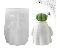 Spizummp Candle Molds | Ghost Plaster Mould | Easy De-Moulding Halloween Pumpkin Ghost Moulds for Candle Wax Plaster Epoxy Resin Home Party Planners Event Organizers Holiday
