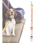 Spizummp Dog Seatbelt for Car | Removable Dog Seat Belt Harness for Car - Nylon Vest Harness with Buckle Retractable Elastic Buffer Pet Supplies for Road Trips Auto Truck