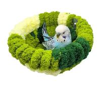 Spizummp Parrot Autumn And Winter Nest - Thick Coral Fleece Bird Rest Bed, Winter Sleeping Cockatiel Bed Luxury Bird Resting Bed, Soft And Comfy Cage Bed For Parrots And Small Birds - Large
