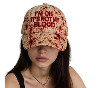 Spizummp Scary Halloween Hat - Spooky Unisex Baseball Hat - Horror Props for Holiday Party Ghost Night Cosplay Bonfire Photo Haunted House Stage