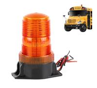 Spizummp Strobe Rotate Beacon Light - LED Strobe Beacon Light Amber Warning Light, Flashing Safety Strobe Beacon Light, Roof Top Flasher for C-ars - Yellow