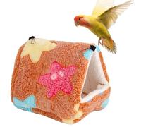 Spizummp Thickened Warm Winter Bird Nest - Hanging Flannel Shed Cage, Warm Plush Parrot Bed Cave Cage, Soft Bird Cotton Nest For Parrot Parakeet Cockatiels - Came-l