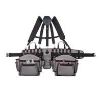 Spizummp Tool Belt - Heavy Duty Tool Vest with Suspenders - Adjustable Utility Holster Organizer Vest for Electrician Carpenter Work Outdoor Construction Gardening Indoor