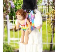 Spizummp Toy Baby Carrier | Doll Backpack Carrier - Adjustable Shoulder Straps Portable Bags for Parenting Classes Shopping Trips Home Daily Routines Nursery School