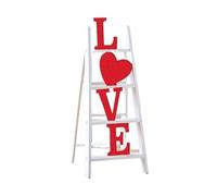 Spizummp Valentine Ladder Tabletop - Love In The Ladder Tabletop Ornament,LOVE Ladder Valentine's Day Decorations for Coffee Table, Mantle, Desk To Spread A Little Love All Around