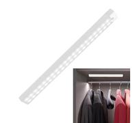 Spizummp Wardrobe Light - Human Body Sensing Smart Night Light, USB Double Row Lamp Beads Night Light, Rechargeable Stepless Dimming Cabinet Light for Closet, Cabinet, Kitchen - 30cm