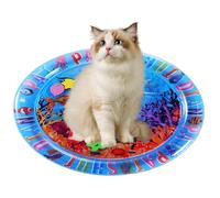 Spizummp Water Sensor Play Mat, Thickened Sensor Play Mat For Pets Water Bed, PVC Thickened Sensory Multi-function Cool Comfort, Kitten Puppy Activity Toy For Pets & Kids, 65 * 65 * 8CM