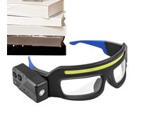 Spizummp Working Glasses,Mountain Biking Glasses | Safety Goggles with TYPE-C Light Anti Fog for Welding Riding Women Men Sports Outdoor Adventures Motorcycle