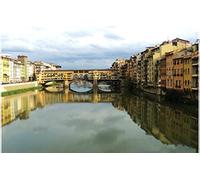 SPJOYSP Paint by Numbers Craft Kits Adults City Bridge Architecture Florence Canal arno River Italy 16X20 inch