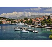 SPJOYSP Paint by Numbers Craft Paints for Adults City Marina Croatia 16X20 inch