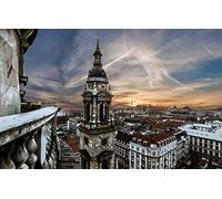 SPJOYSP Paint by Numbers for Adults Painting Kits for Kids City Budapest Architecture St. Stephen's Basilica 16X20 inch