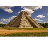 SPJOYSP Paint by Numbers Personalised Girls Toys Most Popular City Mexico Mayan Pyramid Chichen Itza 16X20 inch with Frame