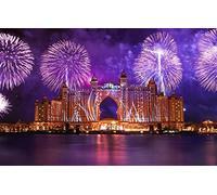 SPJOYSP Painting by Numbers for Adults Beginners Painting kit City Dubai Atlantis 16X20 inch