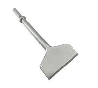 SPKLINE 3 Inch Wide Pneumatic Chisel Bit, 0.401 Inch Shank, Alloy Steel Blade, Straight Edge, Tile & Thinset Scaling Chisel, Wall & Floor Scraper, Compatible with Standard 0.401 Inch Air Hammers
