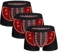 SPKVINOS 3 Pack Men's Underwear Magnetic Therapy Boxer Briefs Comfort Plus Size Briefs (3 items,3XL)