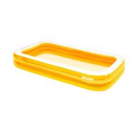 SPLASH! 10ft Inflatable Swimming Pool - Quick Set Rectangular Inflatable Pool Garden with Durable Vinyl, Fast Inflation, Safety Valve, Hose Adaptor - Outdoor Paddling Pool for Kids and Adults