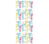 vidaXL Shower Roller Blind - PEVA Fabric, 110x240 cm, Water-, Multicolour, Bathroom Privacy Solution