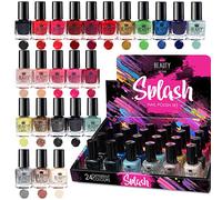 Splash 24 x Nail Polish Varnish Set 24 Different Modern Colours Quick Drying (Set B)