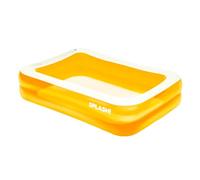 SPLASH! 6.5ft Inflatable Swimming Pool - Quick Set Rectangular Inflatable Pool Garden with Durable Vinyl, Fast Inflation, Safety Valve, Hose Adaptor - Outdoor Paddling Pool for Kids and Adults