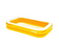 SPLASH! 8.5ft Deluxe Inflatable Swimming Pool - Quick Set Rectangular Inflatable Pool Garden with Durable Vinyl, Fast Inflation, Safety Valve, Hose Adaptor - Outdoor Paddling Pool for Kids and Adults