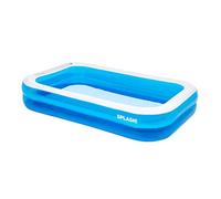 SPLASH! 8.5ft Inflatable Swimming Pool - Quick Set Rectangular Inflatable Pool Garden with Durable Vinyl, Fast Inflation, Safety Valve, Hose Adaptor - Outdoor Paddling Pool for Kids and Adults