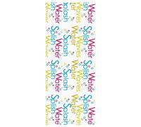 vidaXL Shower Roller Blind - 90x240 cm Splash Design Water- PEVA Fabric
