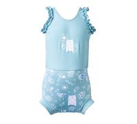 Splash About Baby Girls Happy Nappy Costume One Piece Swimsuit, Sunny Bear,