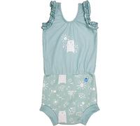 Splash About Baby Girls Happy Nappy Costume One Piece Swimsuit, Sunny Bear,