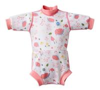 Splash About Baby Girls Happy Nappy Wetsuit One Piece Swimsuit, Forest Walk, 3-6 Months