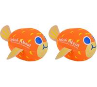 Splash About Baby Neoprene Pufferfish Ball Pool Toy/Pool Ball -Water Toy, Orange (Pack of 2)