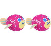 Splash About Baby Neoprene Pufferfish Ball-Water Toy Pool Ball, Purple (Pack of 2)