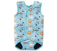 Splash About Baby Wrap Wetsuit - Noah's Ark in Baby Blue | Size: 0-6 m Splash About Baby Blue 0-6 m