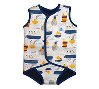 Splash About Baby Boys Baby Wrap Wetsuit One Piece Swimsuit, Tug Boats,